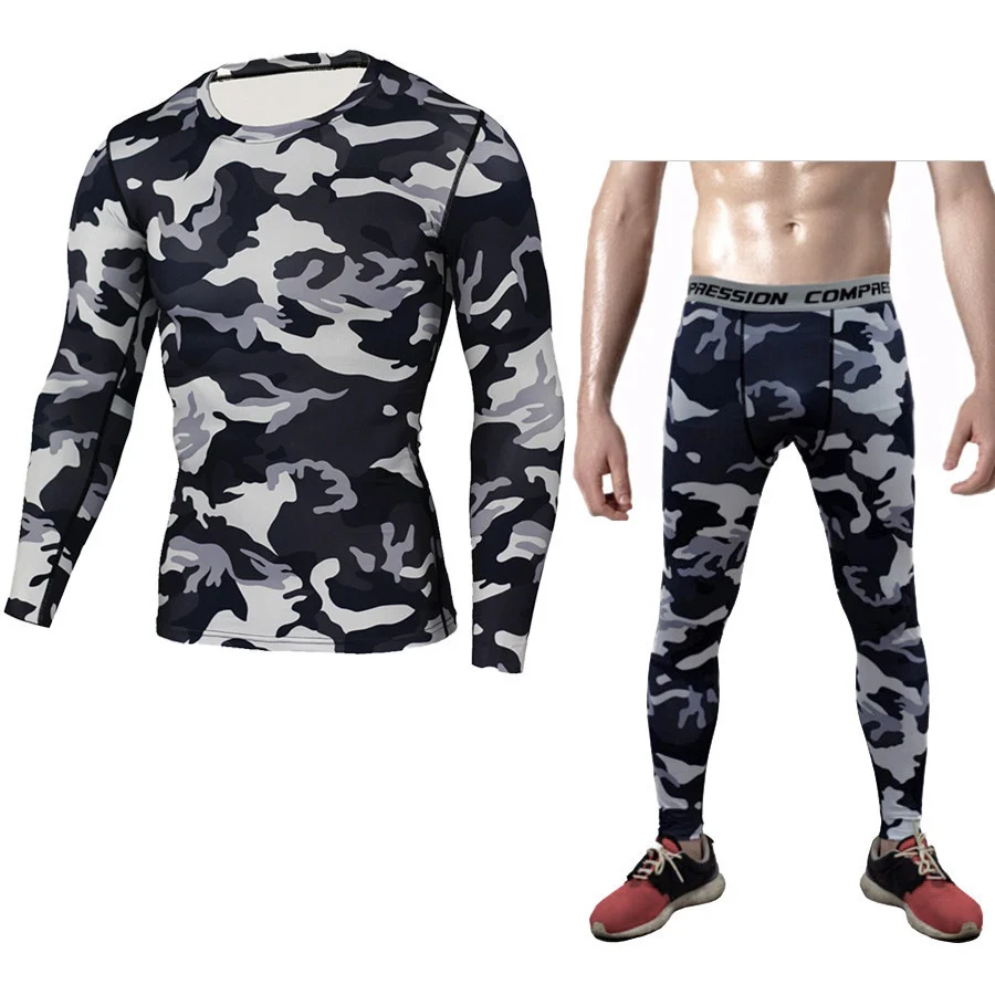 Camouflage Compression Baselayer Set Sports Compression - Image 2