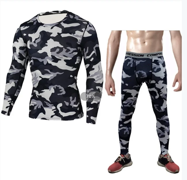 Camouflage Compression Baselayer Set Sports Compression - Image 4