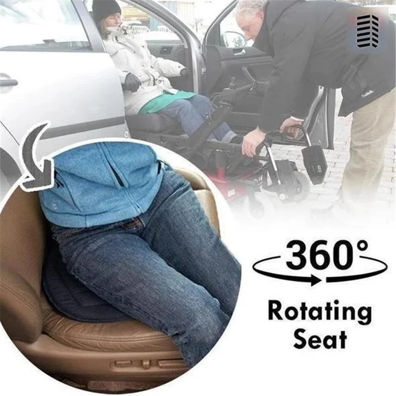 360 Degree Rotation Seat Cushion Mats for Chair Car - Image 2