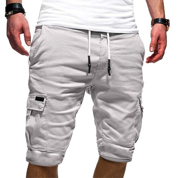 Men Casual Jogger Sports Cargo Shorts Military Combat - Image 2