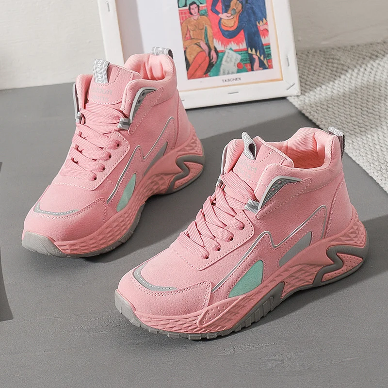Leather Waterproof High Help Big Children 10 Autumn and - Image 2