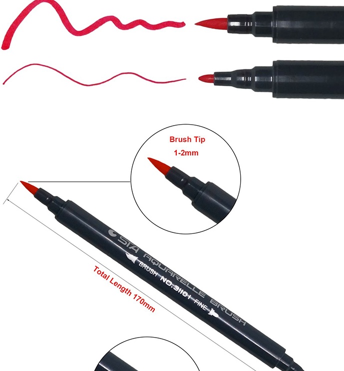 STA 80 Colors Set Water Based Ink Sketch Marker Pens - Image 5