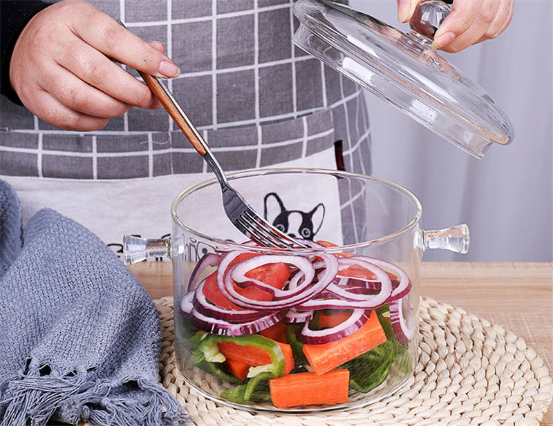 Glass Pot Stove Pot Kitchen Transparent Mini Soup Pot - Image 7