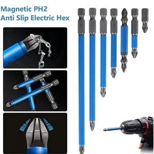 7 Pcs Ph2 Anti Slip Magnetic Cross Electric Drill Bits