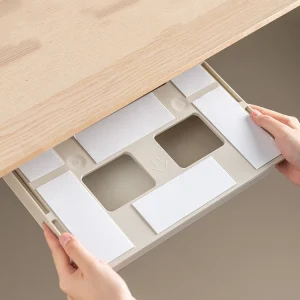 Under Desk Drawer Adhesive Storage Box for Office Pen