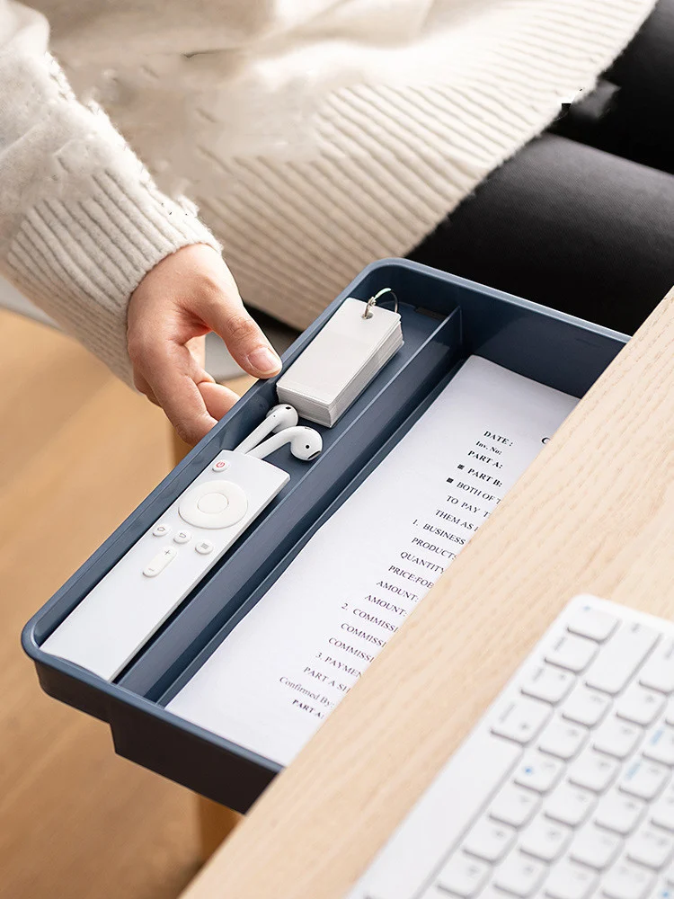 Under Desk Drawer Adhesive Storage Box for Office Pen - Image 6