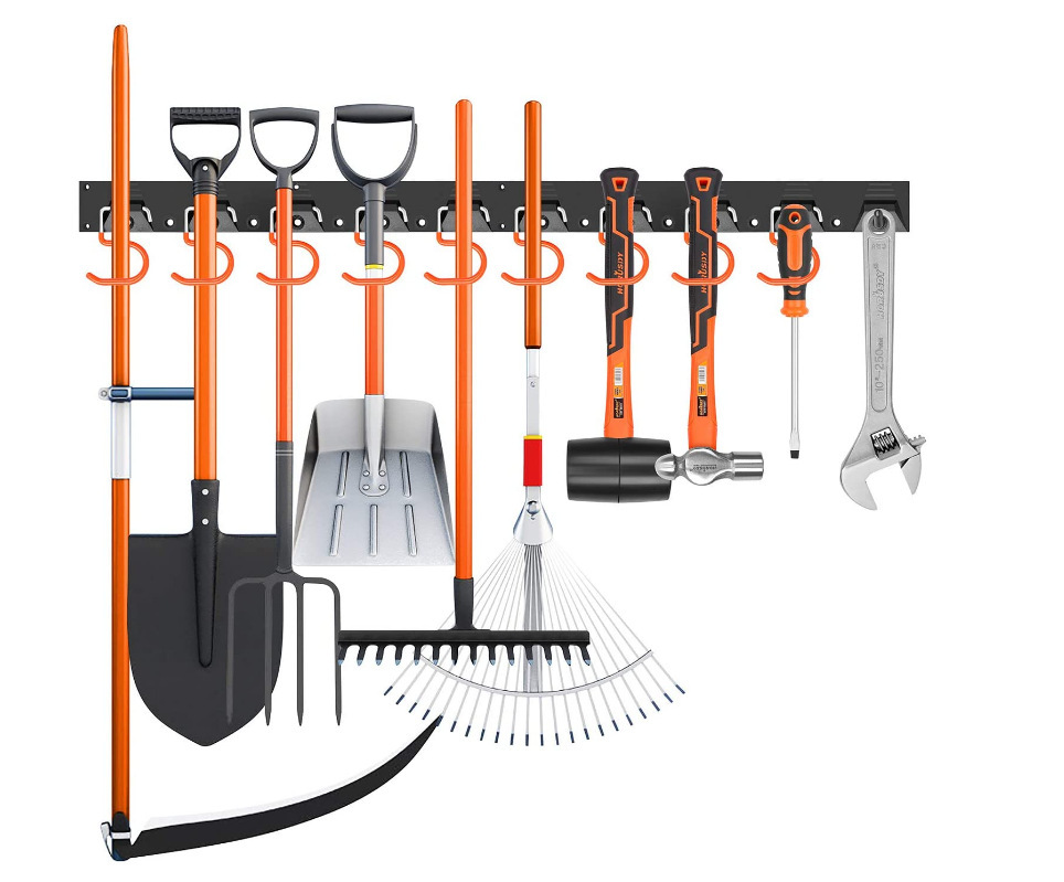 Wall Mount Hanger Garage Tool Organizer Heavy Duty Rack - Image 3