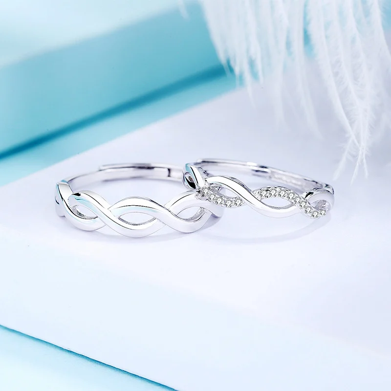 Sansheng III 925 Sterling Silver Couple Ring Japan and - Image 2