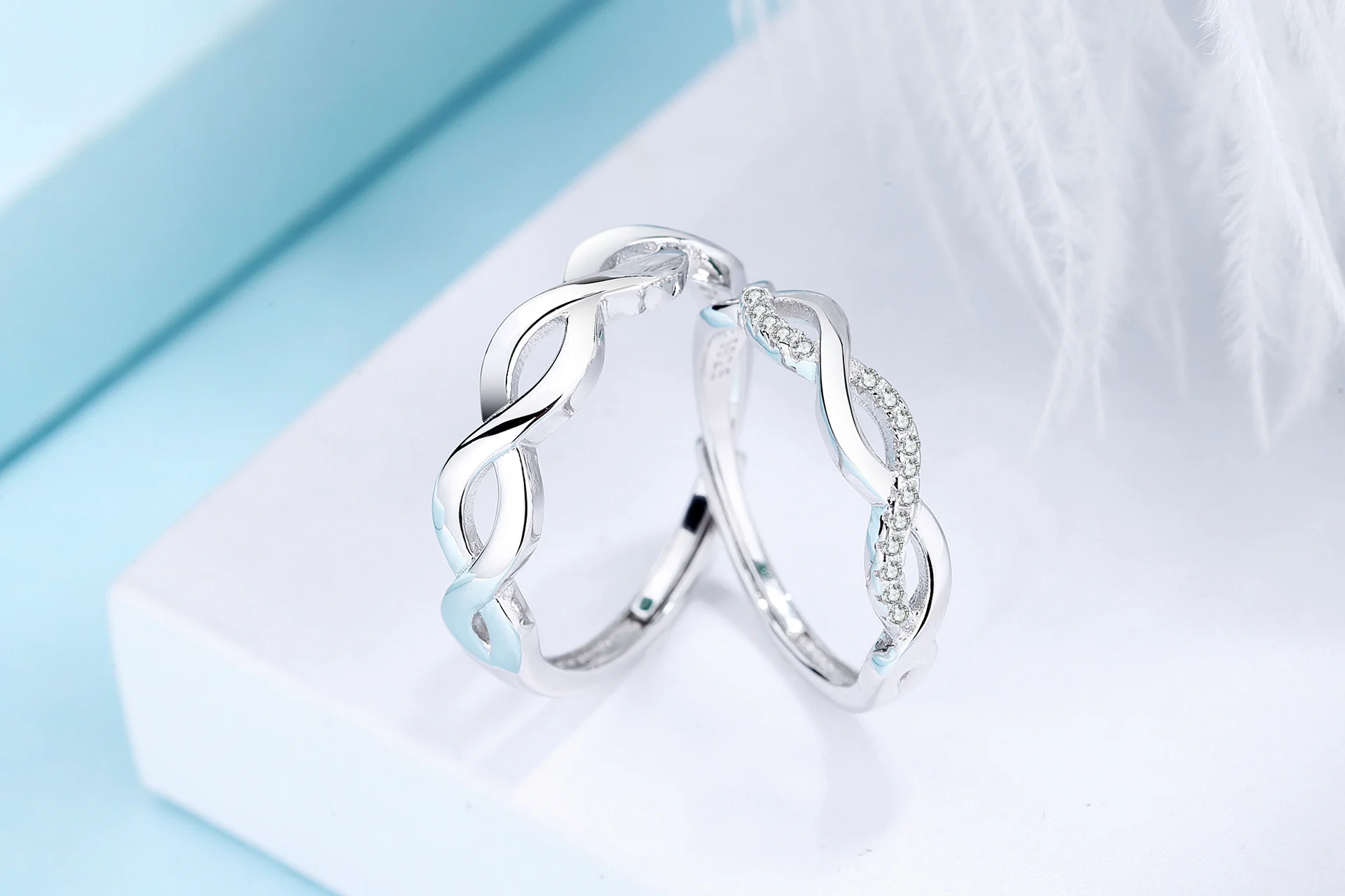 Sansheng III 925 Sterling Silver Couple Ring Japan and - Image 6