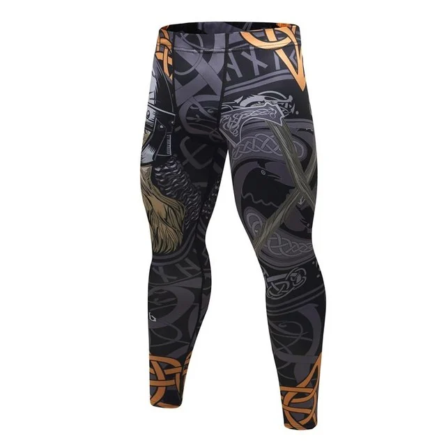 Mens Tracksuit Set D Animal Compression T-Shirt Pants Skin - Image 7