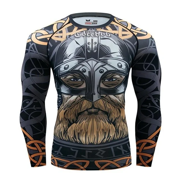 Mens Tracksuit Set D Animal Compression T-Shirt Pants Skin - Image 5