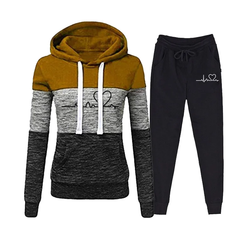 Casual Tracksuit Women Two Piece Set Suit Female Hoodies - Image 5