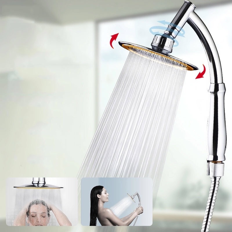 Shower Head 6inch Pressurized Hand-held Overhead