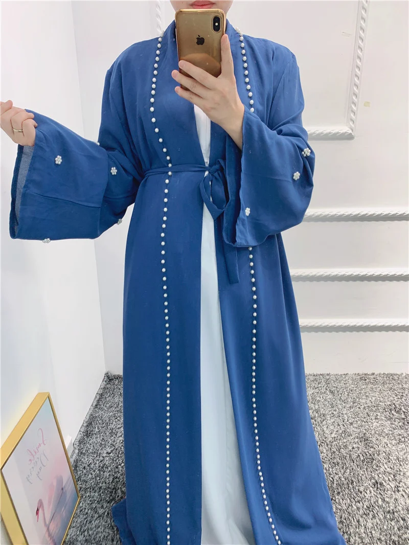 Eid Kaftan Moroccan Abaya Dubai Turkey Hijab Muslim Fashion - Image 5