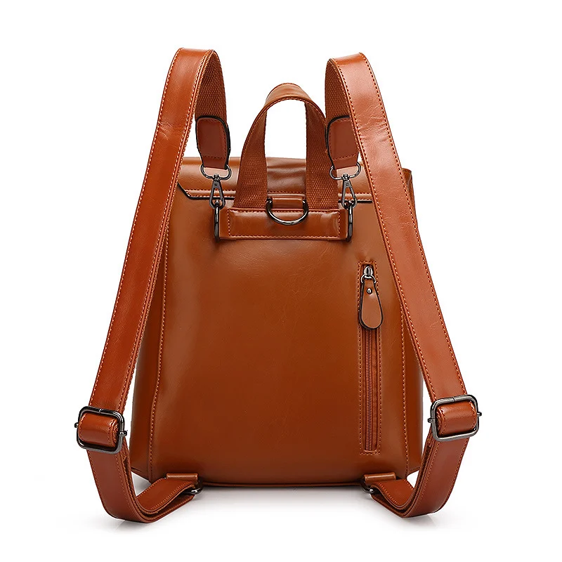 Women Backpack Cross Body Shoulder Bag Genuine Leather - Image 8