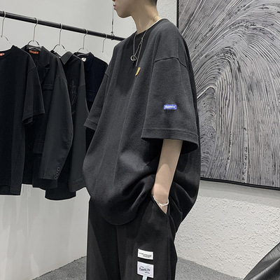 Japanese Casual Men''s 5-sleeve T-shirt Men''s Loose - Image 2