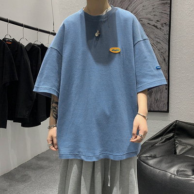 Japanese Casual Men''s 5-sleeve T-shirt Men''s Loose - Image 3
