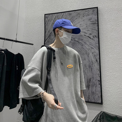 Japanese Casual Men''s 5-sleeve T-shirt Men''s Loose - Image 4