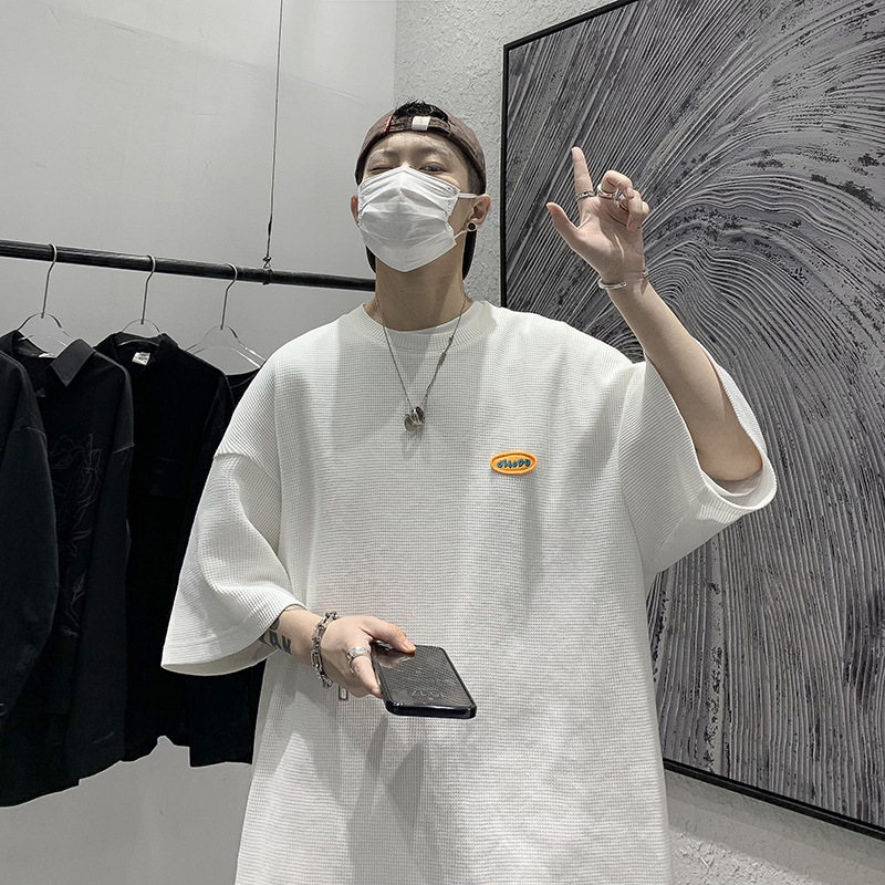 Japanese Casual Men''s 5-sleeve T-shirt Men''s Loose - Image 5