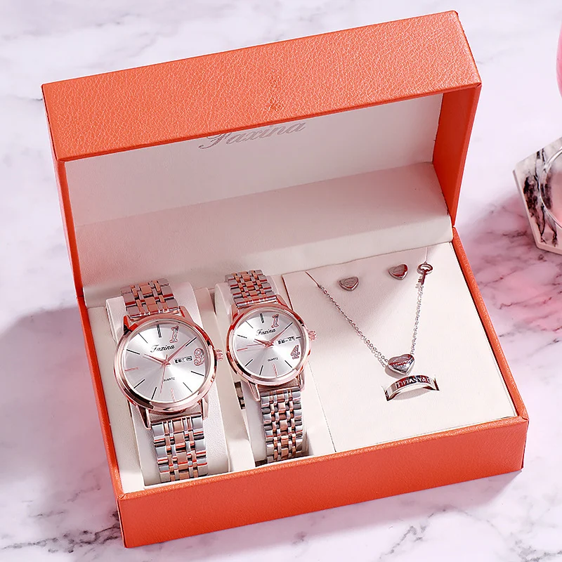 Luxury Watch Gifts for Women Earrings Ring Necklace - Image 6