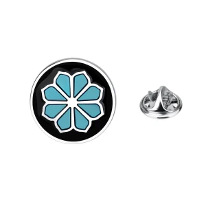 Enamel Flower Shape Man Lapel Pin Brooches Pins Fine