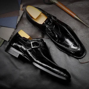 ClassicPattern Business Flat Shoes Men Designer Formal