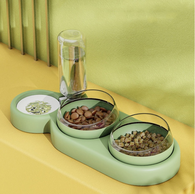 Pet Cat Bowl Automatic Feeder Dog Cat Food Bowl with