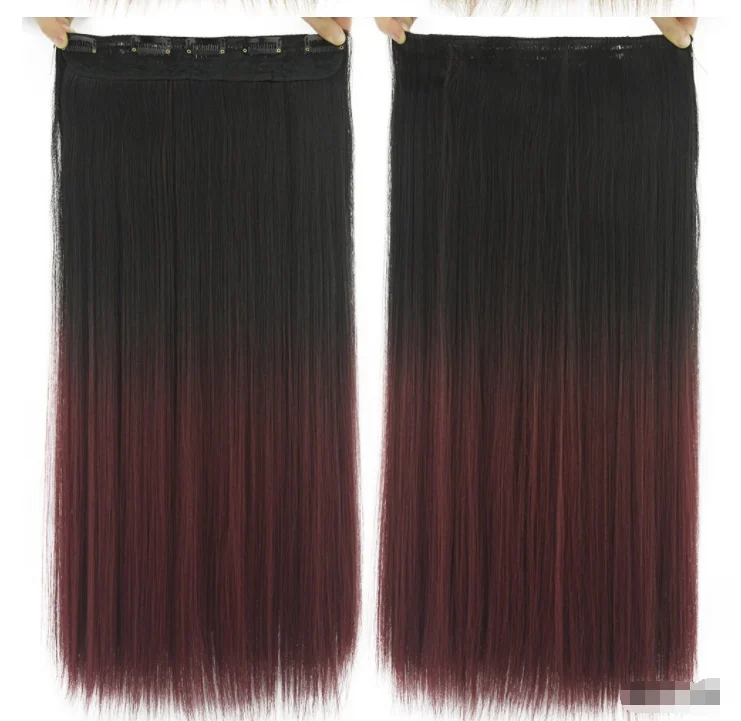Dyed Gradual Straight Hair Clip Clip - Image 2