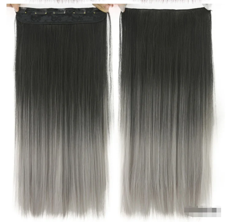 Dyed Gradual Straight Hair Clip Clip - Image 4
