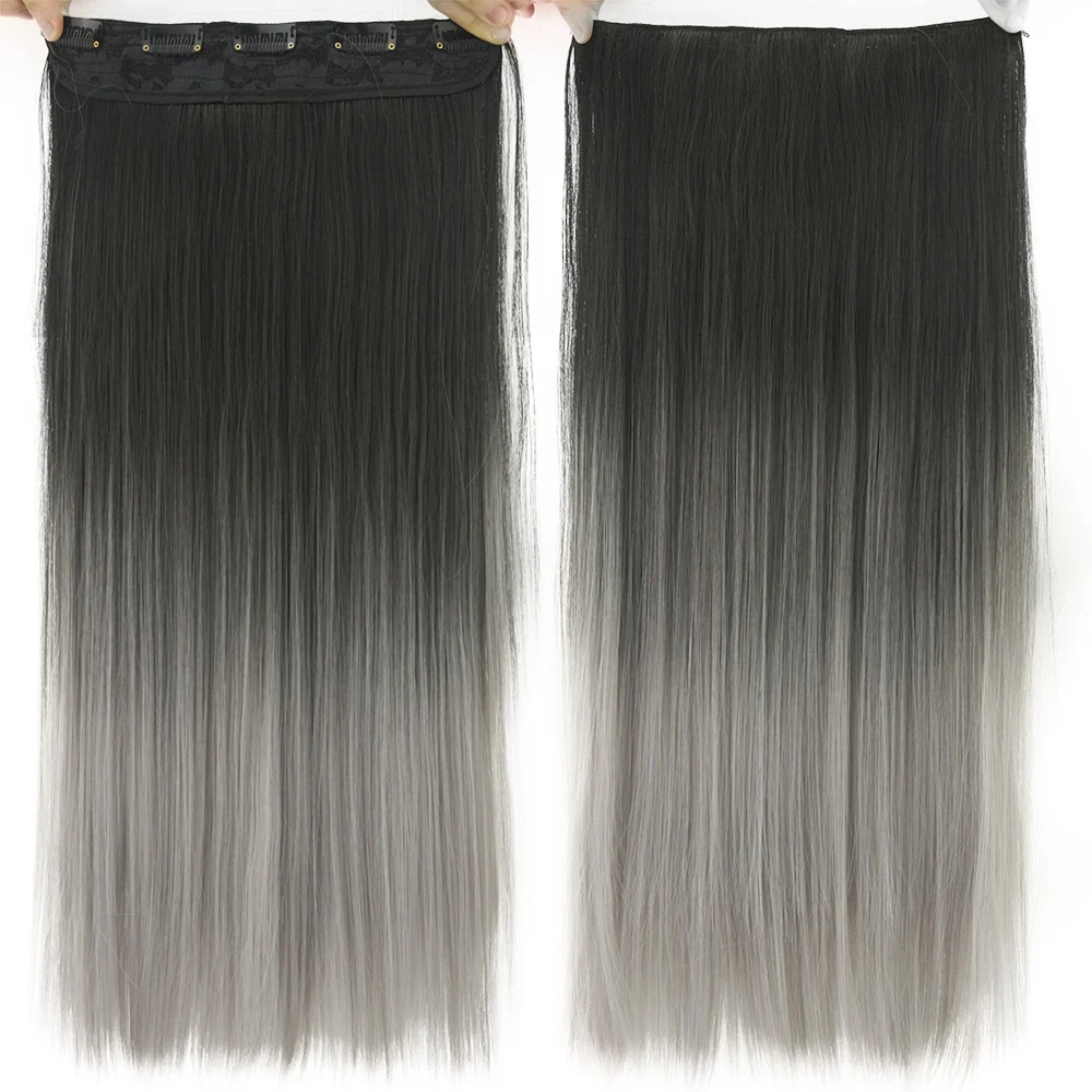 Dyed Gradual Straight Hair Clip Clip - Image 9