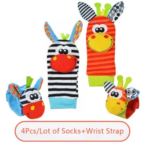 0-12 Months Soft Animal Rattle Infant Newborn Plush - Image 4
