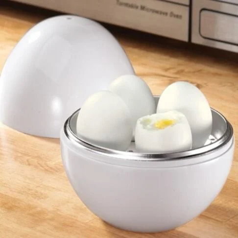 Capacity for 4 Eggs Microwave Egg Steamer Boiler Cooker - Image 2