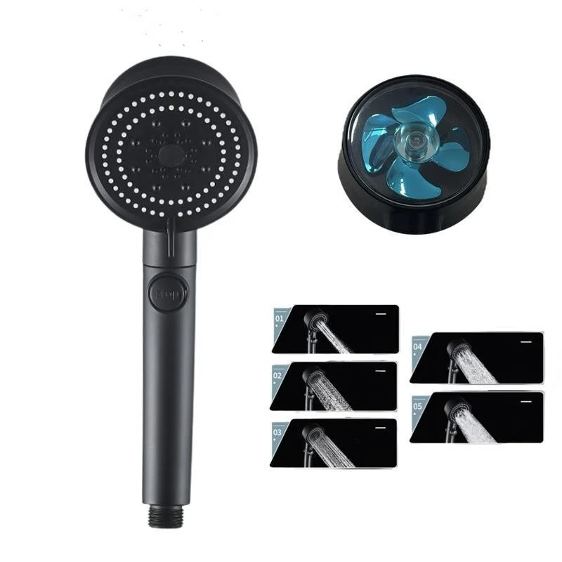 Five-color Wind Turbine Shower Head 56 Speed Water - Image 3