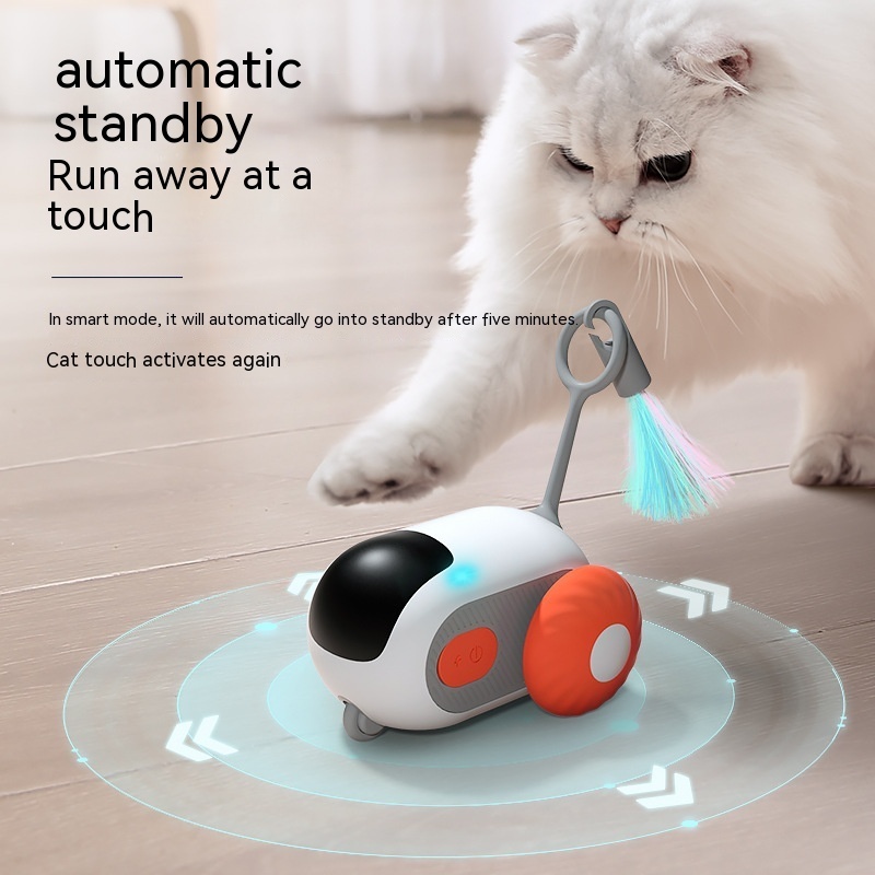Interactive Remote Control Cat Toy Car – USB Rechargeable - Image 6