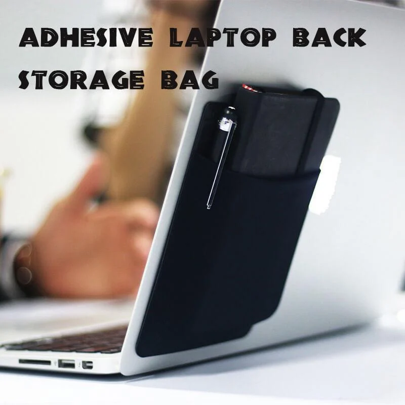 Adhesive Laptop Back Storage Bag Laptop Organizer - Image 7