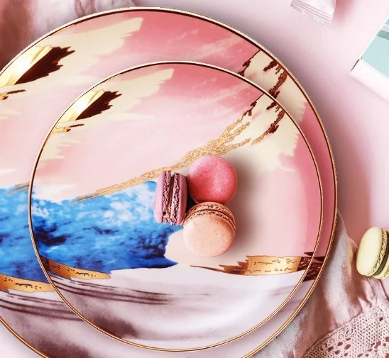 Watercolor Dessert Plates - Image 2