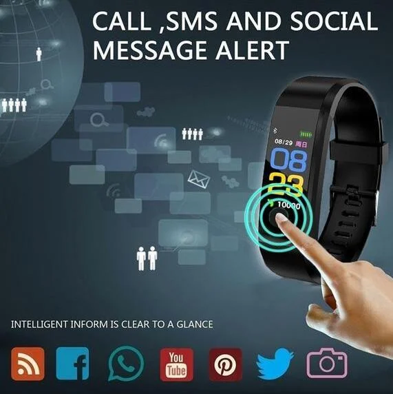 Smart Bracelet with Bluetooth Wristband Heart Rate - Image 4