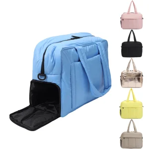 Down Handbags Winter Travel Duffle Bag with Shoes