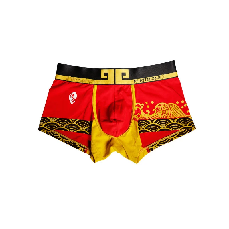 Boxer Pure Color Cotton Plus Size Boxer Briefs Men - Image 9