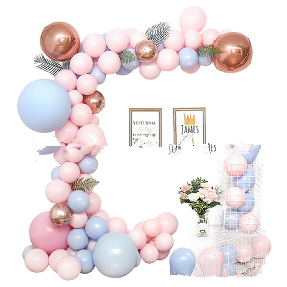 Macaron Balloons Garland Arch Rose Gold Confetti Ballon - Image 4