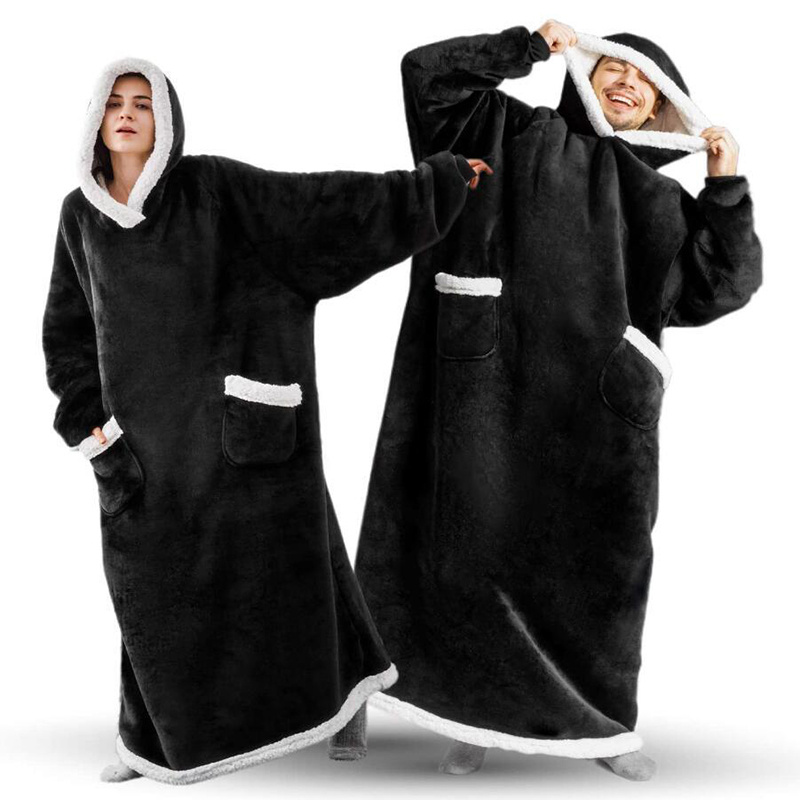 Winter TV Hoodie Blanket Winter Warm Home Clothes Women - Image 5