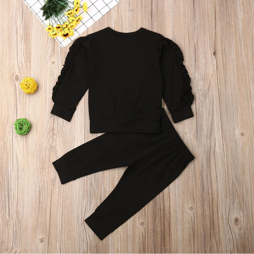 Newborn Baby Boys Girls Ruffles Jumper Solid Long - Image 3