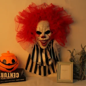 Halloween Horror Clown Wreath Door Hanging Wreath
