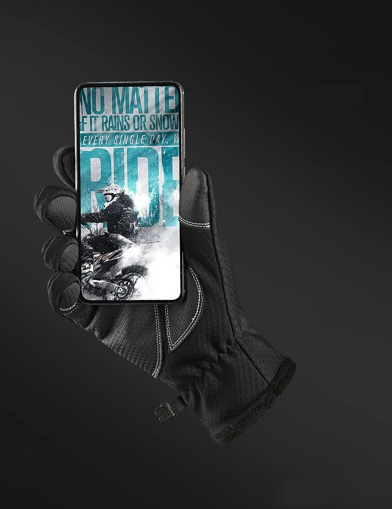 Cycling Gloves Plus Velvet Winter Warm Gloves - Image 3