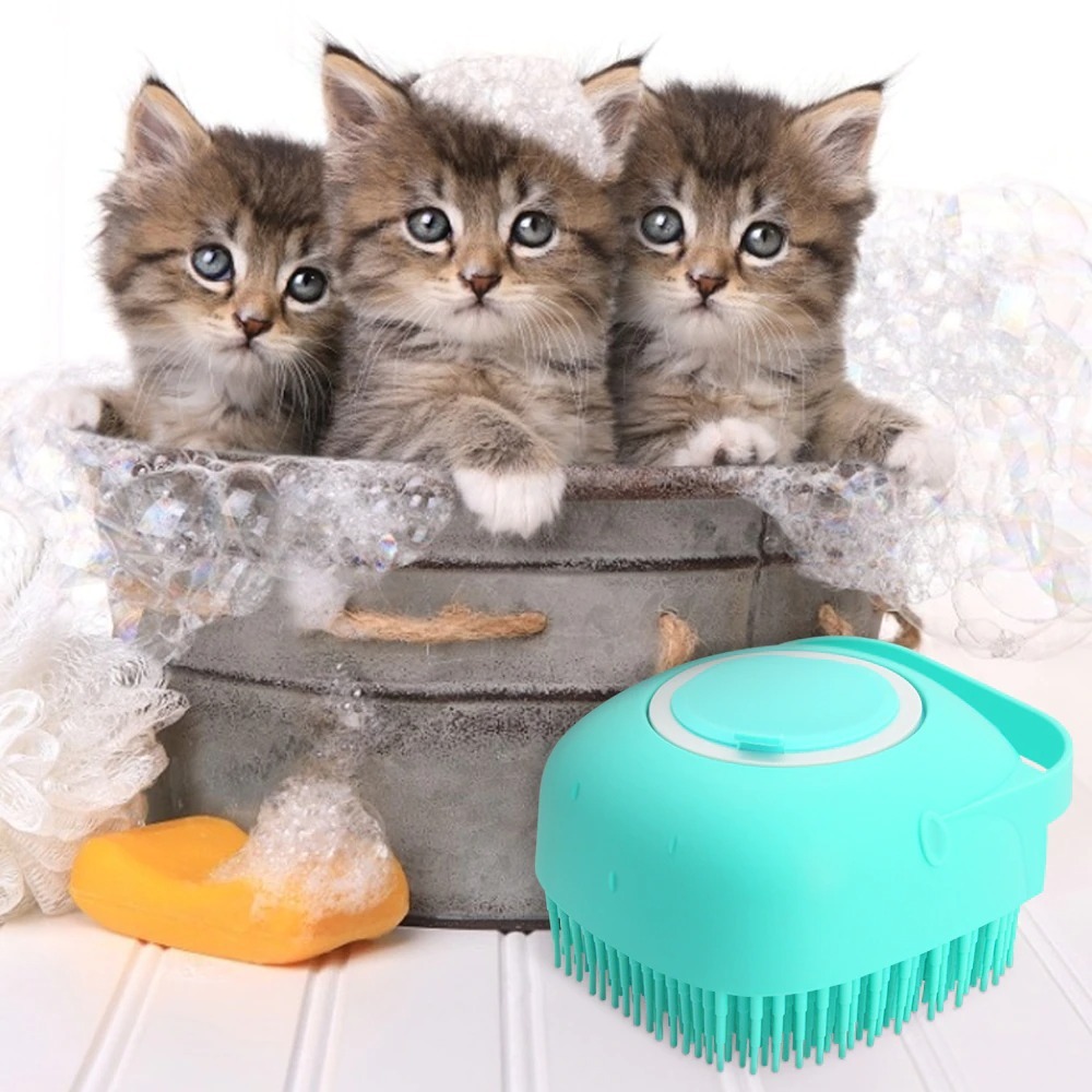 Pet Dog Shampoo Massager Brush Cat Massage Comb - Image 3