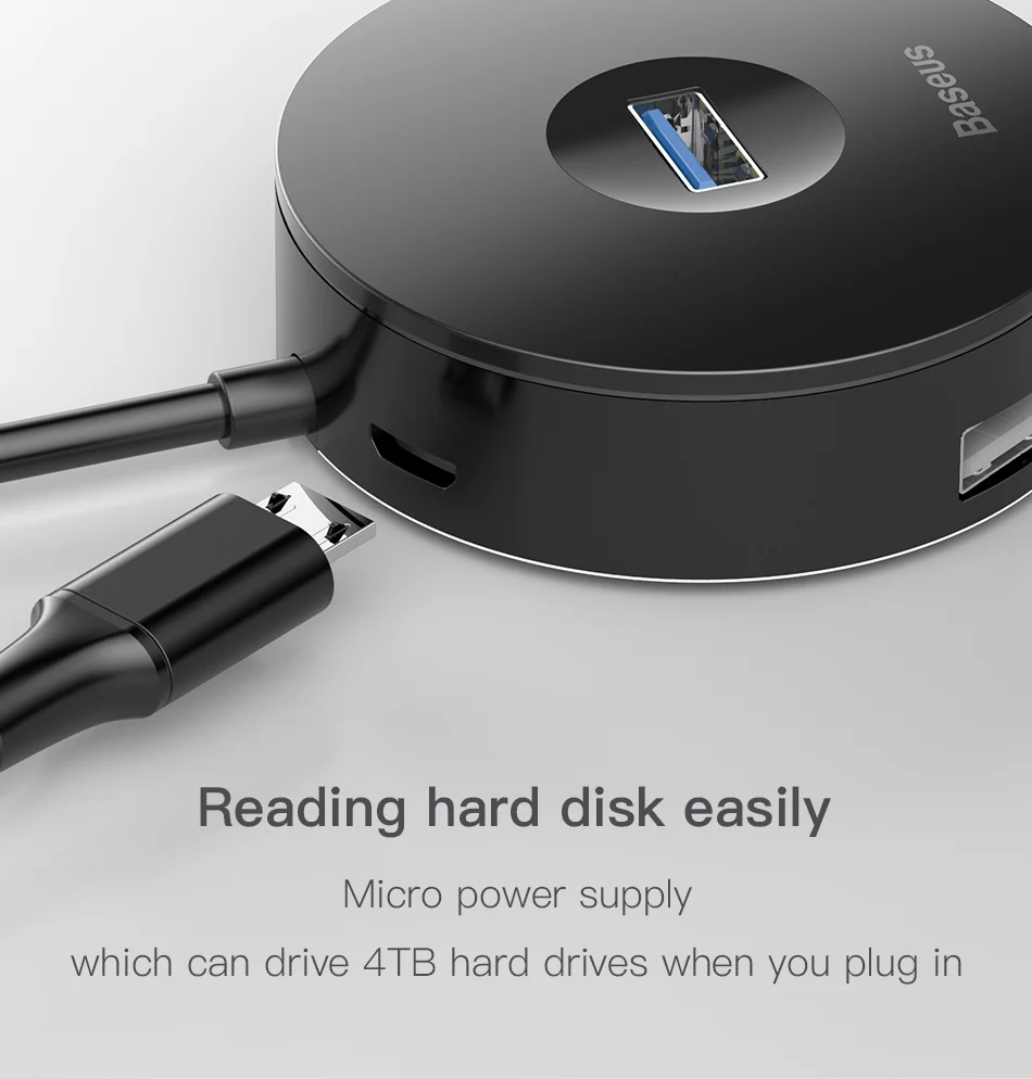 hub notebook usb adapter hub round box - Image 2