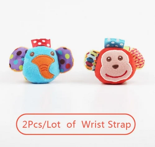 0-12 Months Soft Animal Rattle Infant Newborn Plush - Image 2