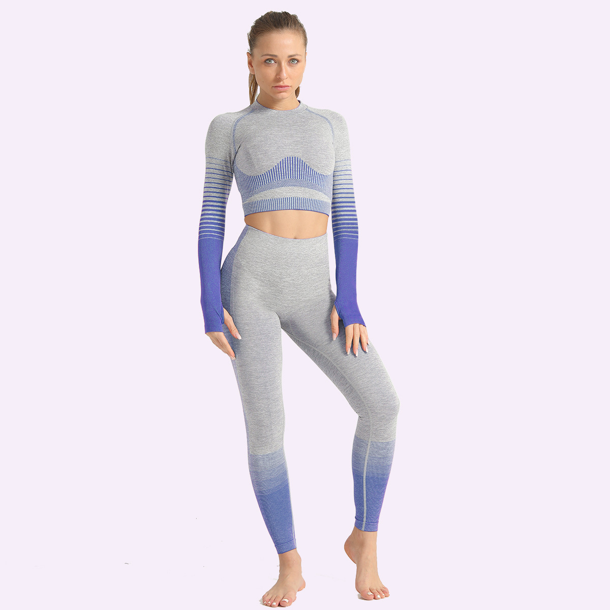 LANTECH Women Yoga Sets Gym Fitness Athletic 2 Pcs - Image 9