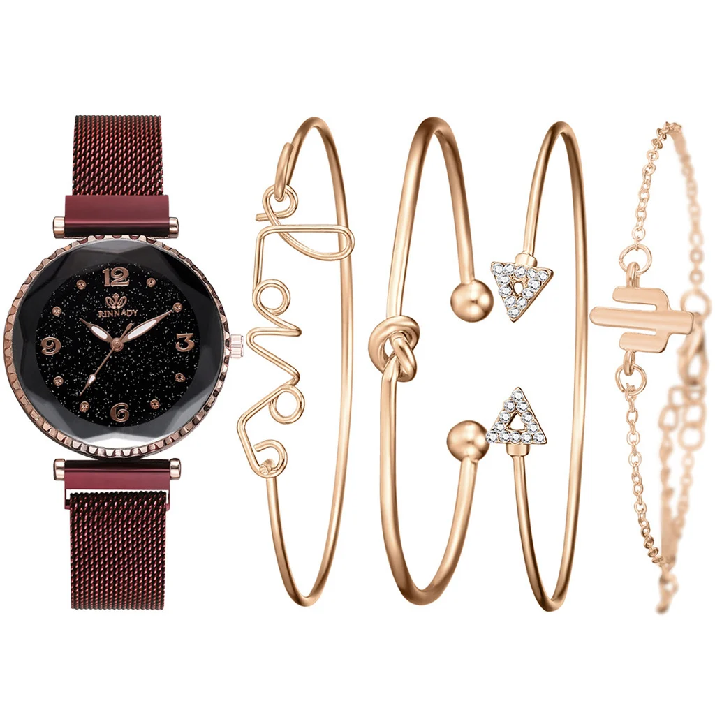 Women Watches Starry Sky Magnet Buckle Fashion Bracelet - Image 7