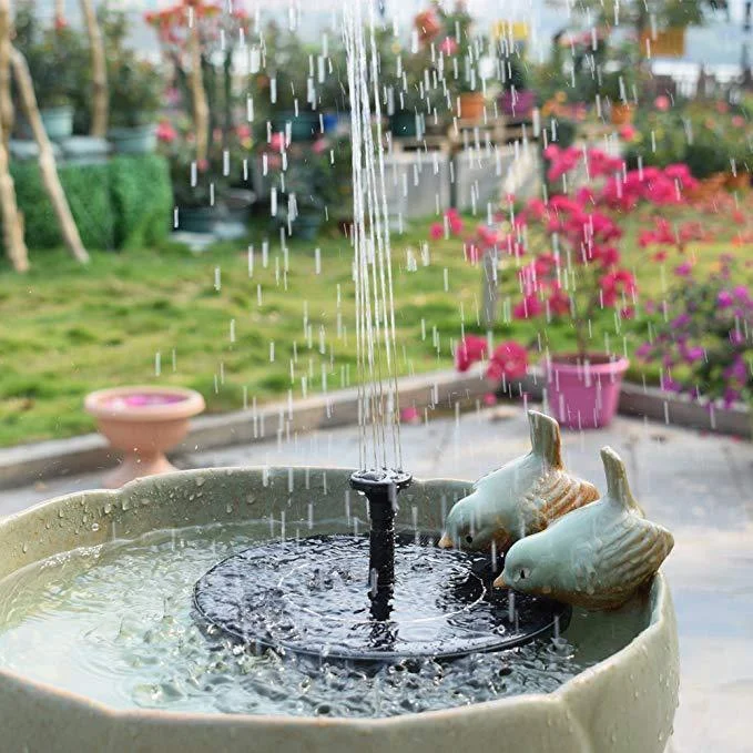 Solar Fountain Outdoor Garden Classic Round - Image 4